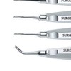 SurgicalOnline Serrated Elevators Set Dental Extraction Instruments 5 Pcs