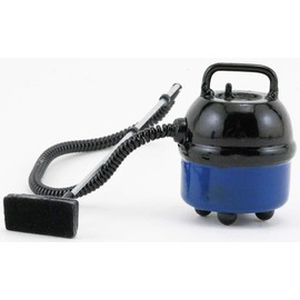 Dollhouse Miniature Portable Workshop Vacuum Cleaner, Blue with Black
