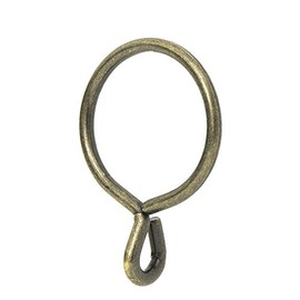 Ivilon Drapery Eyelet Curtain Rings - 1.7" Ring for Curtain Hook Pins, Set of 14 - Antique Brass