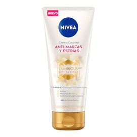 NIVEA Crema corporal Luminous630 anti- marcas y anti-estras (200 ml) 48 horas de humectacin profunda para una piel suave y radiante                   