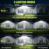 daphino 3000LM Solar Lights Outdoor with Motion Sensor,4 Head 270°