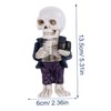 BIUDECO Cool Resin Skeleton Figurine Mini Skeleton Figurine Gothic Desktop