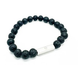 Khanda Engraved Bracelet With Beads Sikh Bracelet Khanda Logo For Men And Women Sikh Fashion Accessory Punjabi Accessory Punjabi Wrist Band Sikh Kada (Silver)