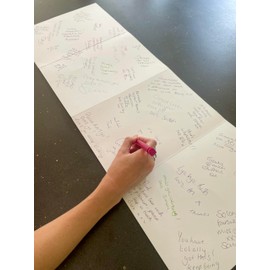 WRAPT 'The Hugest Thank You' Extra Large Fold Out Card - Thank You Greeting Cards with 7x Blank A4 Sides | Thank You Card for Teachers & Office | Colleague Leaving Card with Envelope Included