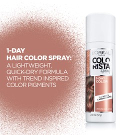 L'Oreal Paris Colorista 1-Day Washable Temporary Hair Color Spray, Rose Gold, 2 Ounces