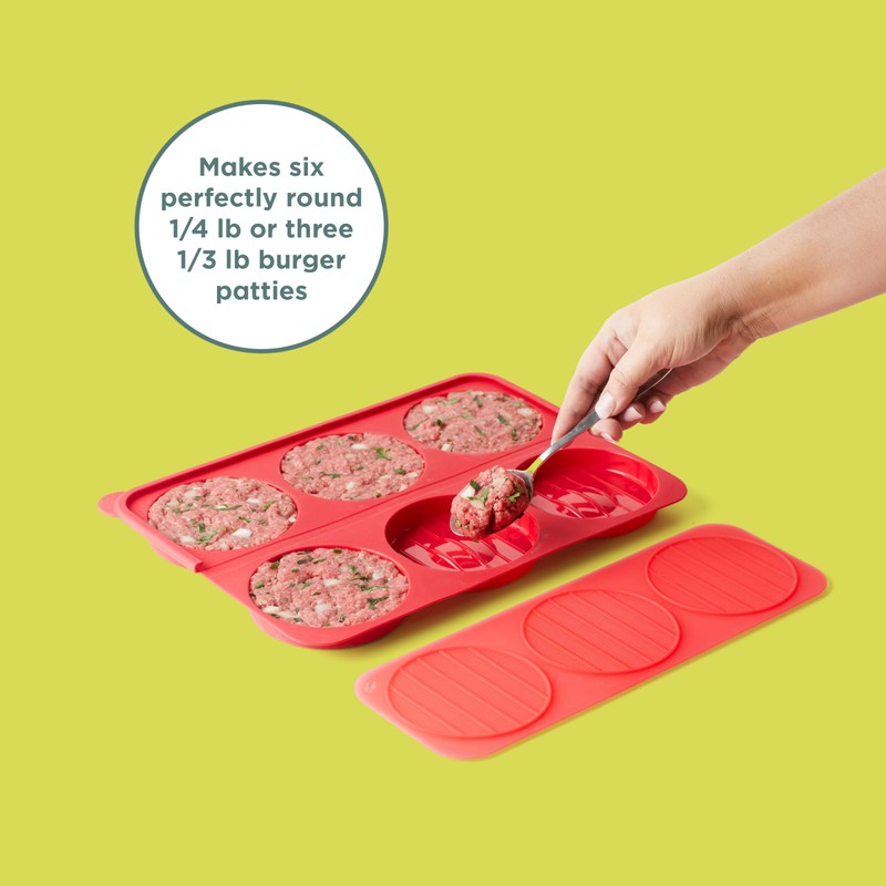 Chef'n Burger Mold Hamburger Press Patty, Freezer Container