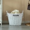 Wickerwise Handwoven Laundry Basket with Liner & Handles - Boho