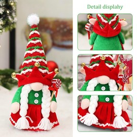 Xiuyer Swedish Santa Claus Christmas Gnomes Decoration, Pack of 2 Christmas Gnome Decoration Gnome Tomte Gnome Handmade Swedish Santa Claus Christmas Gnomes Christmas Gnome