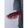 Men's and Women's wallet horizontal format LEAS, Genuine Leather, cherry