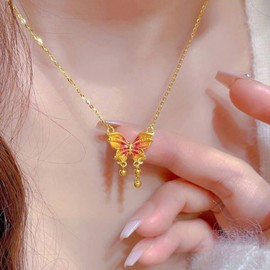 Butterfly Necklaces for Women Dainty Gold Chain Butterfly Pendant Necklace Birthday Jewelry Gift Party Outfits Accessories