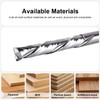 SpeTool Router Bits 1/2 Inch Shank Spiral Router Bit Up&Down