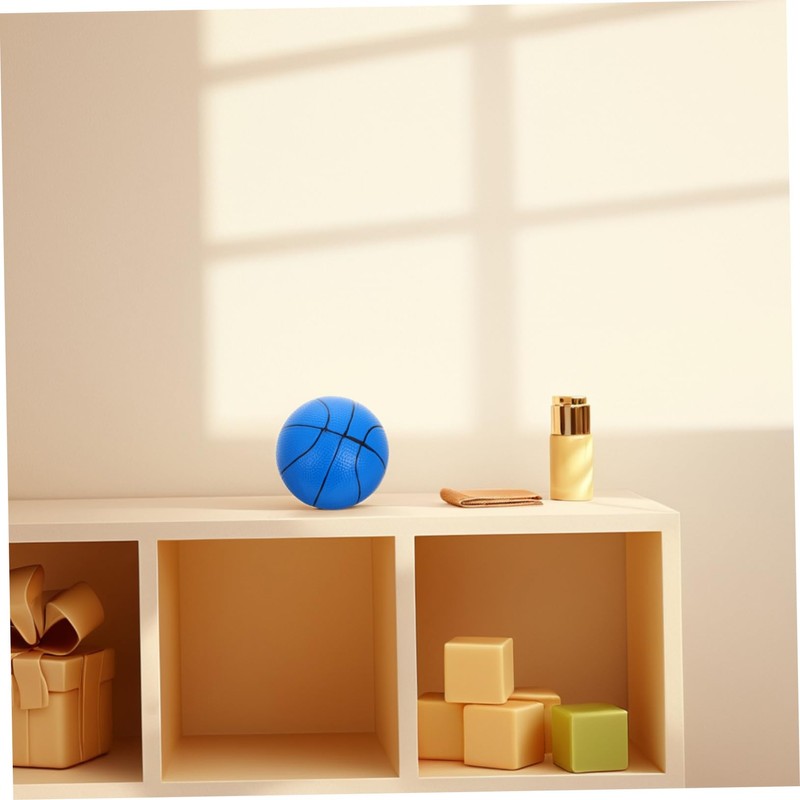 KONTONTY 6pcs Mini Basketballs Set with Pump Soft Indoor Balls