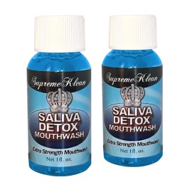 Supreme Klean Saliva Detox Mouthwash - Pass Saliva Drug Test Fast - Pack f 2