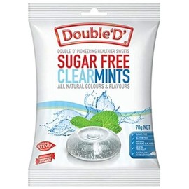 Double D Sugar Free Clear Mint Drops 70 g