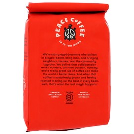 PEACE COFFEE Organic Tree Hugger Signature Blend Coffee, 12 OZ