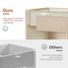 Roobyl Storage Cube Organizer with Clear Window, Linen Collapsible Storage