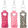 KUKEANVO Lipstick Holder | Lip Balm Holder Keychain with Carabiner