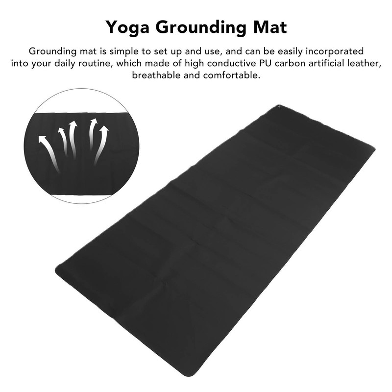 Grounding Mat Black Earthing Grounding Sheet with 5m Cable for