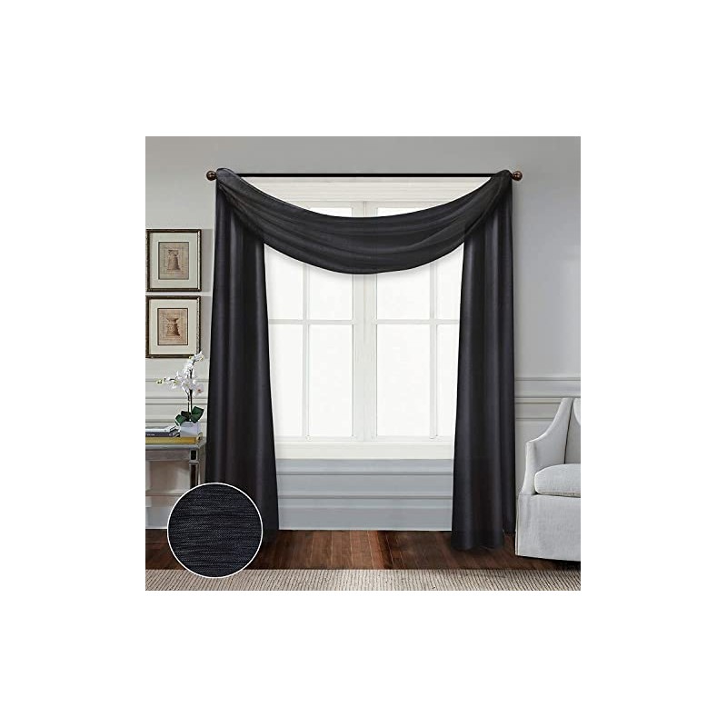 All American Collection Doli Sheer Living Bedroom Window Treatment Light