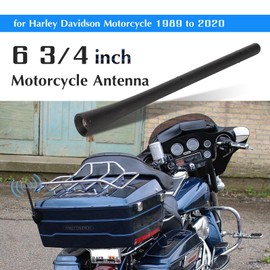 Yunseity 6 3/4 Inch Motorcycle Short Antenna Mast Compatible with 1989-2020 Motorcycles Short Antenna Motorcycle Flexible Rubber Antenna Replacement