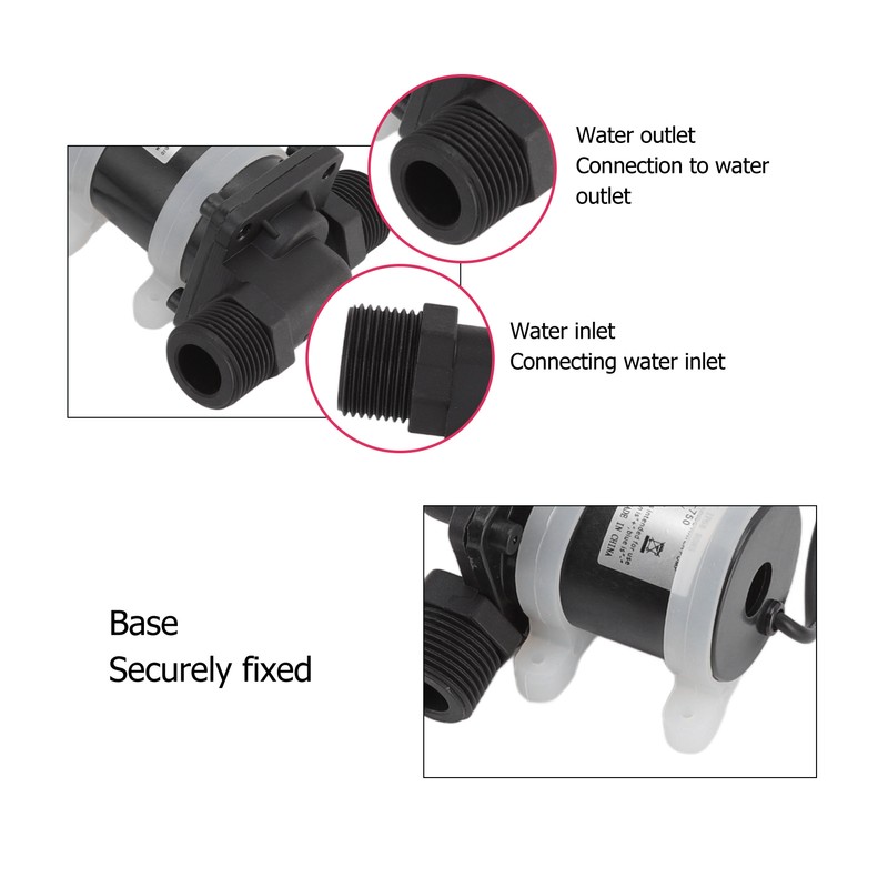 G1/2 Male Thread DC Booster Circulation Brushless Water Pumps 8‑24V