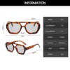 YAMEIZE 70s Retro Double Bridge Pilot Sunglasses for Women Men