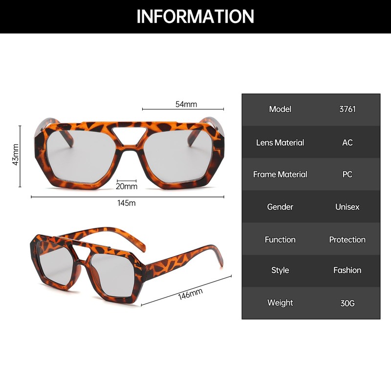 YAMEIZE 70s Retro Double Bridge Pilot Sunglasses for Women Men