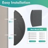 Metal Mailbox Wall Mount, Large Locking Mailbox with Key Lock,