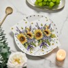 Horaldaily 100 Spring Disposable Paper Decorative Guest Napkins, Sunflower lavender