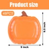 Augisteen 48 Count Pumpkin Paper Plates Fall Disposable Plates 9