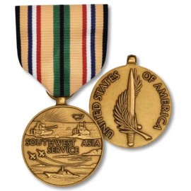 Southwest Asia Service Medal Operation Desert Shield Storm Gulf Army SASM NEW!