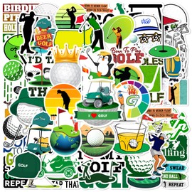 The Golf Sticker Golf Stickers Pack of 50 Skateboard Graffiti Stickers Motorcycles Bicycle Snowboard Luggage Laptop Car Suitcase for Children and Teenagers Waterproof Vinyl Stickers