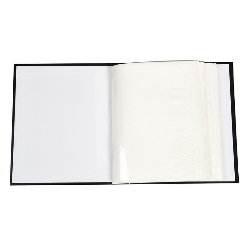 Arpan 6x4 Plain Photo Album with 200 Pockets (Black)