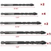 ZKH 10 PCS Masonry Drill Bit Set, Cement drill bits