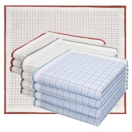 Betz Pack of 12 Handkerchiefs, Women's Men's Handkerchiefs, 100% Cotton, 40 x 40 cm in Various Designs and Colours, Design 6