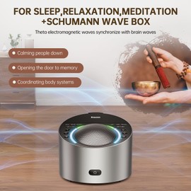 Schumann Resonance Module is Available for ANWOON AN-AIO25-BU/GY/TL, with 7.83Hz Frequency Generator for Sleep, Relaxation, Meditation, can Set on/Off, Timer and Intensity