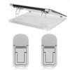 CIATBYYJ 2PCS Zinc Alloy Mini Foldable Laptop Stand,Portable and Adjustable