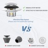 Universal 3 in 1 Bathtub Drain Stopper Bathtub Drain Hair