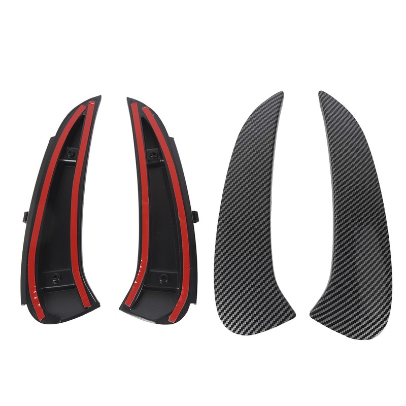 Pair of Rear Bumper Side Vent Spoiler Trim Left Right