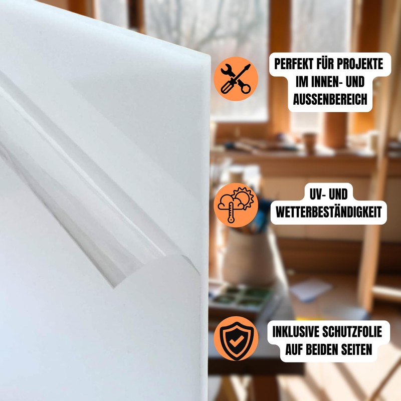 Acrylic Glass White 3 mm Acrylic Plate Opal Plastic Sheets