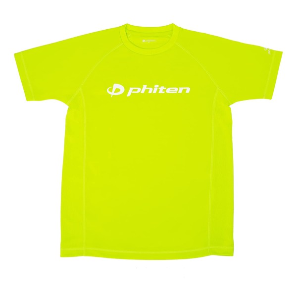 phiten RAKU Smooth Dry Sports Shirt, Short Sleeves With Logo