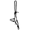 AMKA Knotted Halter with Rings Black Size Pony for Training,