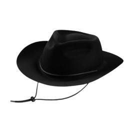 yuksok Kids Western Cowboy Hat Comfortable Novelty Sunhat for Festivals Roles Play Gift, Black