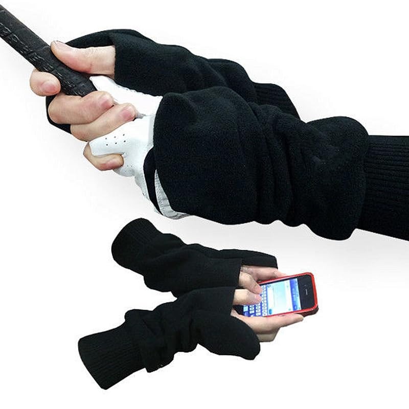 FINGER TEN Winter Golf Gloves Men Mitts Mitten Warm Fleece