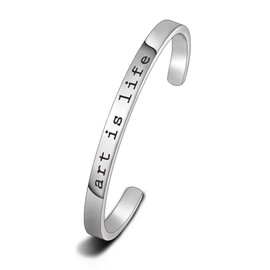 WUSUANED Art Paint Enamel Bracelet Art Rainbow Jewelry Gift For Artists Teacher Students