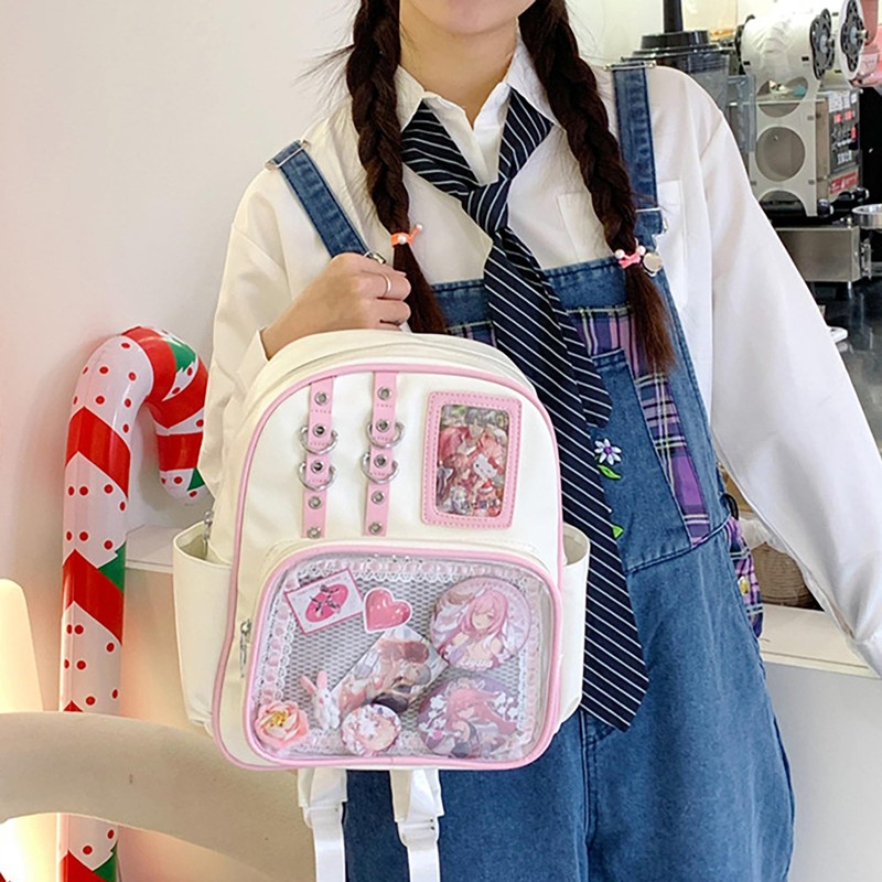 Lifelix Ita Bag Backpack for Girls with Pin Display Insert