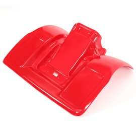 KUAFU Rear Fender Compatible with 1983-1984 Honda ATC250R Mud Flaps Guards Splash Shield Red Replacement for 119102