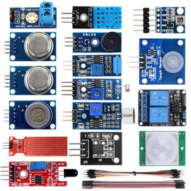 KOOKYE 16 in 1 Smart Home Sensor Modules Kit for Arduino Raspberry Pi DIY Professional (Smart Home Kit)