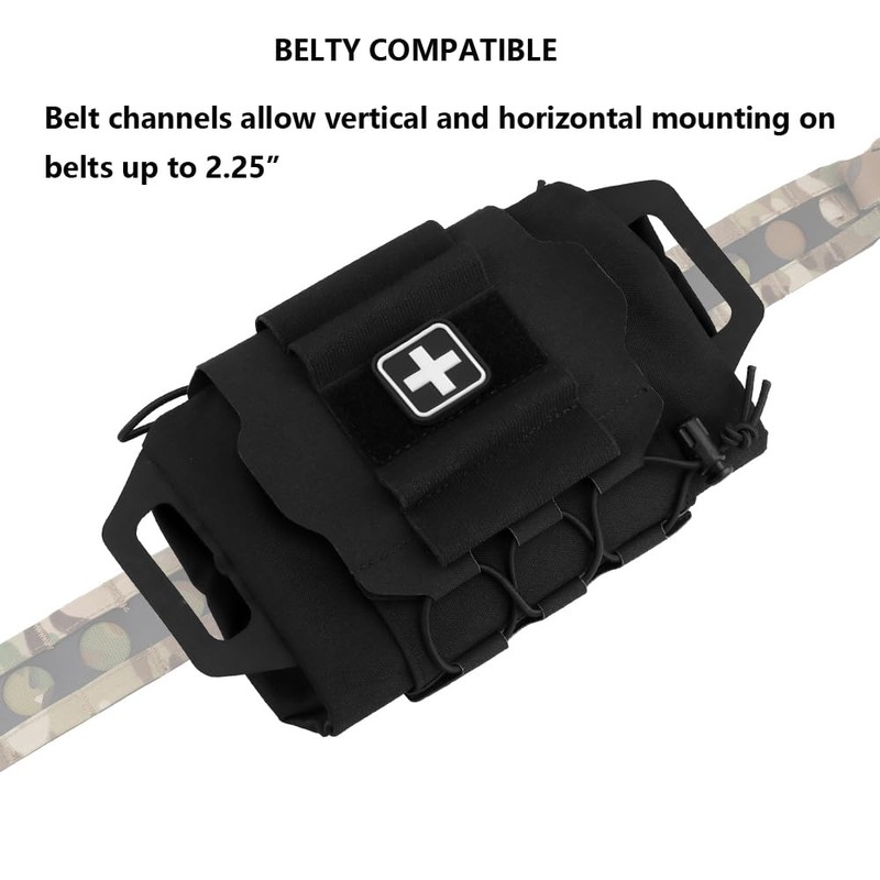 WoSporT Tactical Medical Molle First Aid Pouch Two Piece System