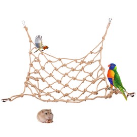 Hayaww Bird Rope Swing for Birds, Perches for Birds, Parrot, Climbing Net, Budgies, Climbing Rope, Bird Perches for Parrots, Bird, Cotton Rope Nets for Small Pets, Birds, Hamsters